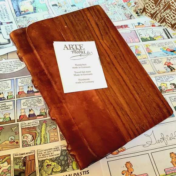 ARTE Medici Collection, Handmade Wood Leather guest book